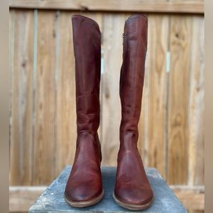FRYE CARSON PIPING TALL BOOTS